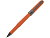 Ручка пластиковая шариковая Monaco, 0,5мм, синие чернила, оранжевый/вороненая сталь - миниатюра