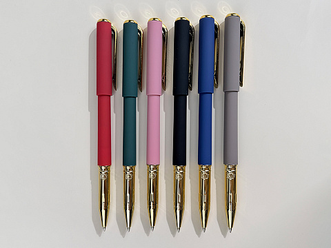 Ручка пластиковая шариковая Parliament, 0,7 мм, синие чернила, зеленый/золотистый - рис 7.