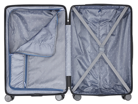 Чемодан TORBER Onego, синий, ABS-пластик, 69,5 х 46 х 26 см, 69 л - рис 4.