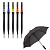 Зонт-трость Jenna, черный с оранжевым - миниатюра - рис 4.