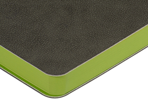 Ежедневник А5 датированный Boston 2026, серый с салатовым обрезом - рис 4.