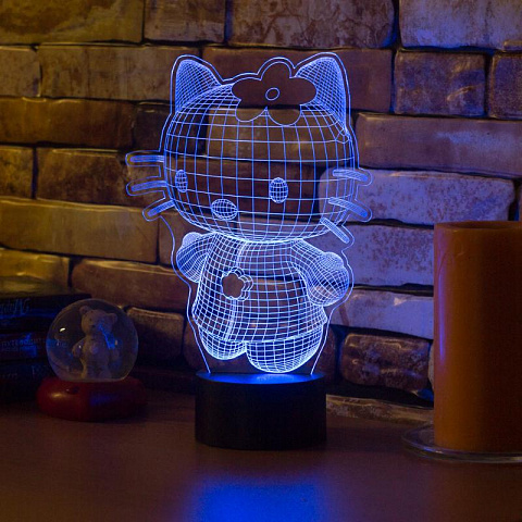 3D лампа Hello Kitty - рис 5.