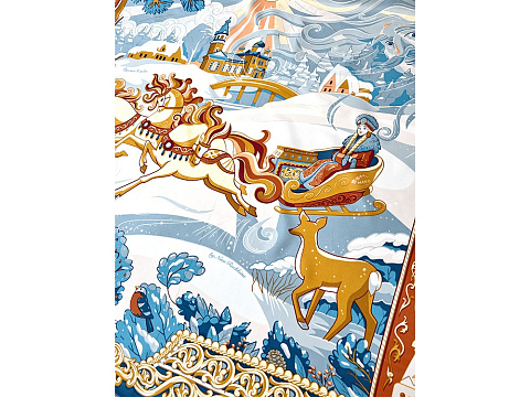 Платок Русская зима - рис 3.