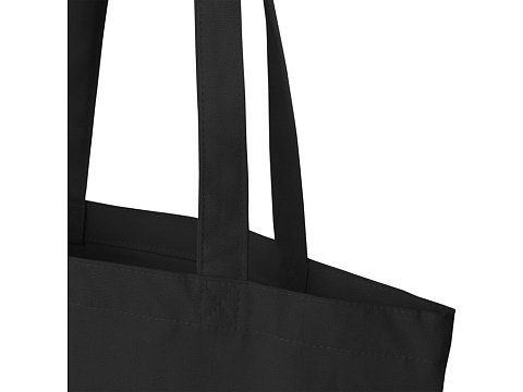 Florida эко-сумка плотностью 270 г/м² - сплошной черный - рис 5.