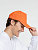 Бейсболка Classic, оранжевая с белым кантом - миниатюра - рис 6.