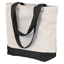 Сумка для шоппинга Cotton из переработанного хлопка 280 г, черный