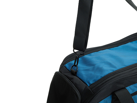 Сумка спортивная TORBER, синий/черный, полиэстер, 52 х 25 х 30 см - рис 8.