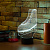 3D лампа Фигурный конёк - миниатюра