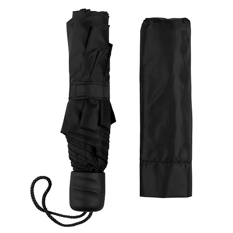 Зонт складной Basic, черный - рис 5.