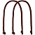 Ручки Corda для пакета L, коричневые - миниатюра