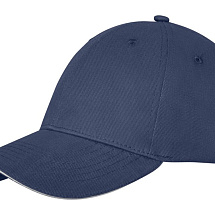 Бейсболка Darton, 6 панелей, темно-синий