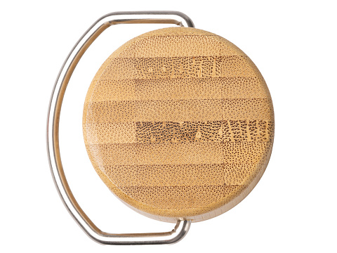 Термобутылка Нобук из переработанной нержавеющей стали, с бамбуковой крышкой, серый - рис 2.