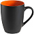 Кружка Bright Tulip, матовая, черная с оранжевым - миниатюра - рис 2.
