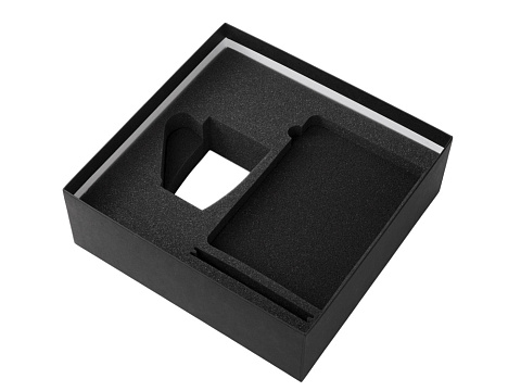 Подарочный набор с блокнотом С3, металлической ручкой и кружкой, черный - рис 3.