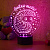 3D светильник Ёжик с пожеланием - миниатюра - рис 3.