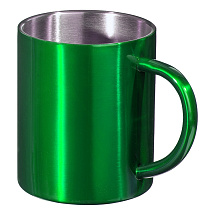 Стальная кружка с двойными стенками Altai, зеленый (Р)