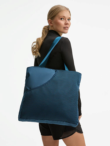 Спортивная сумка с карманом для ракеток Verkko, темно-синяя - рис 7.