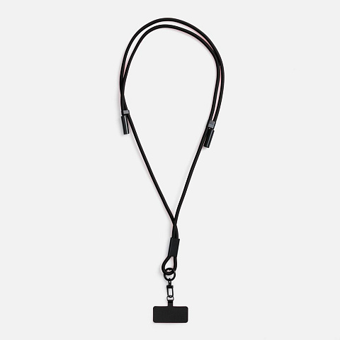 Кабель-ланьярд energyFlex Power Delivery 60 Вт, черный