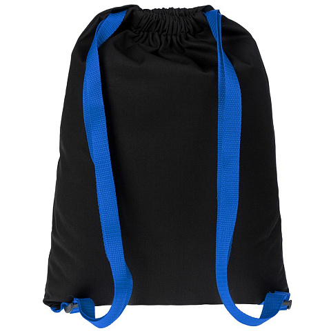 Рюкзак Nock, черный с синей стропой - рис 4.