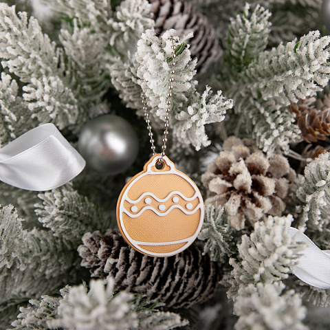 Мини-подвеска «Пряник», шарик - рис 4.