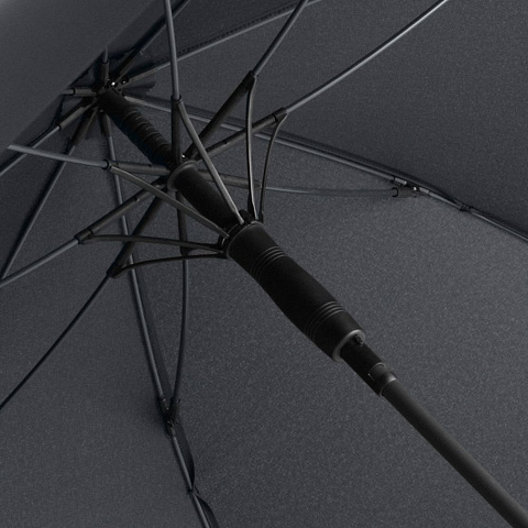 Зонт-трость с цветными спицами Color Style, серый - рис 3.