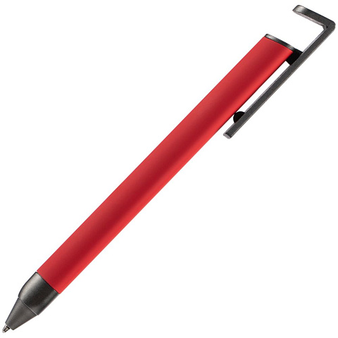 Ручка шариковая Standic с подставкой для телефона, красная - рис 4.