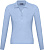 Рубашка поло женская с длинным рукавом Podium 210 голубая - миниатюра