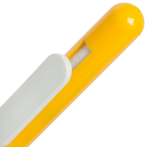 Ручка шариковая Swiper, желтая с белым - рис 5.