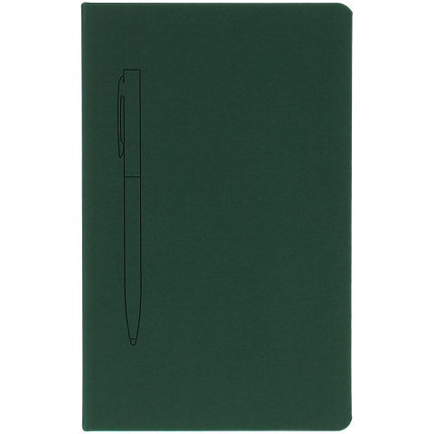 Ежедневник Magnet Shall с ручкой, зеленый - рис 6.