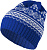 Новогодняя шапка Теплая зима (синий) - миниатюра