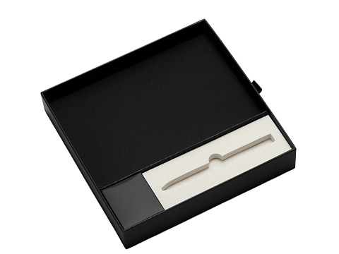 Набор блокнот в гибкой обложке А5 и металлическая шариковая ручка Nabokov, черный - рис 13.