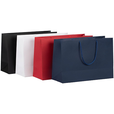 Пакет бумажный Ample Thin M, синий - рис 4.