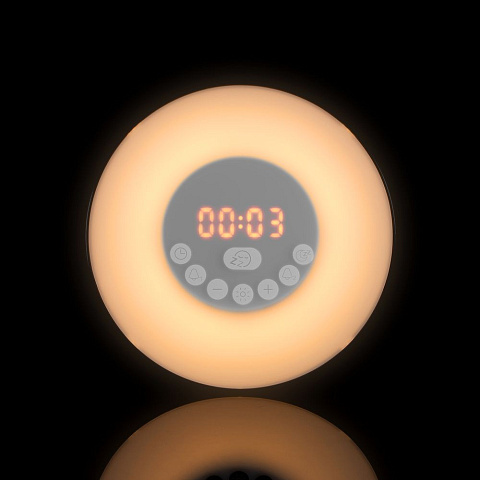 Лампа-колонка со световым будильником dreamTime, ver.2, белая - рис 15.