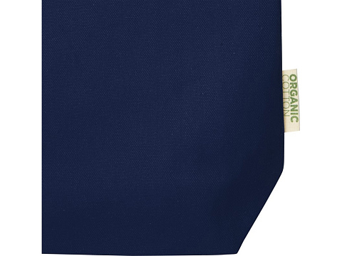 Orissa эко-сумка из органического материала GOTS, плотностью 270 г/м² - темно-синий - рис 4.