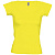 Футболка женская Melrose 150 с глубоким вырезом, лимонно-желтая - миниатюра