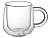 Кружка с двойными стенками с широкой ручкой Fog, прозрачный - миниатюра - рис 2.