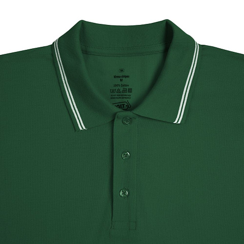 Рубашка поло Virma Stripes, зеленая - рис 4.