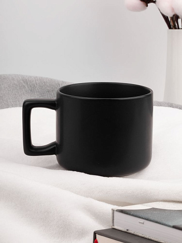 Чашка Jumbo в коробке матовая, черная - рис 7.