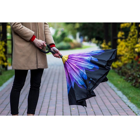 Зонт наоборот Цветок хризантема - рис 3.