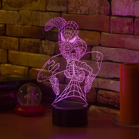3D светильник Человек Паук - рис 5.