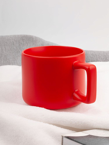 Чашка Jumbo в коробке матовая, красная - рис 6.