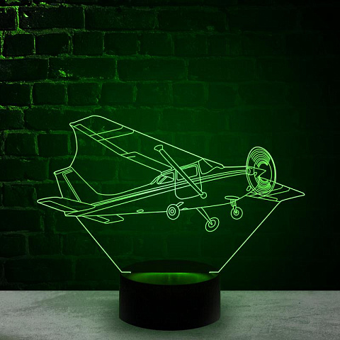 3D светильник Самолет Цессна - рис 2.