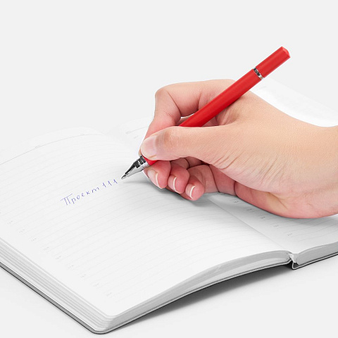 Ручка шариковая и вечный карандаш Diptych, ярко-красная - рис 5.