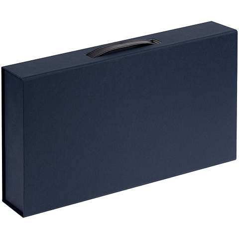 Коробка с ручкой Platt, синяя - рис 3.