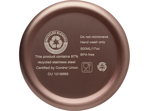 Бутылка с вакуумной изоляцией Vasa объемом 500 мл, бронзовый - рис 4.