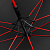 Зонт-трость с цветными спицами Color Style, красный с черной ручкой - миниатюра - рис 5.