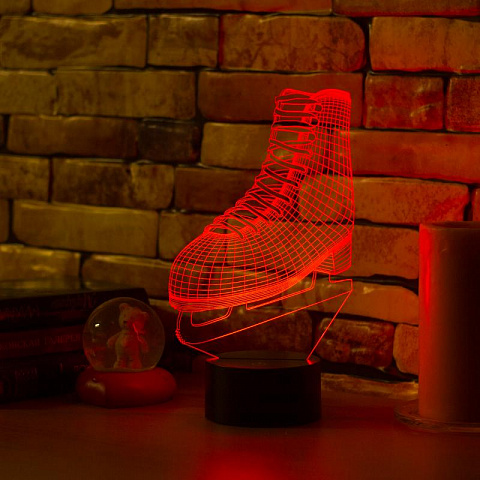 3D лампа Фигурный конёк - рис 7.