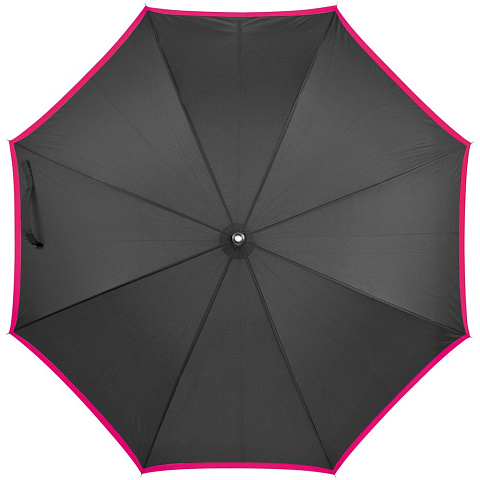 Зонт-трость Highlight, черный с розовым - рис 3.