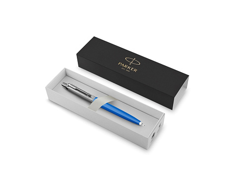 Шариковая ручка Parker Jotter Originals Blue Chrom CT, стержень: M blue в подарочной упаковке - рис 4.