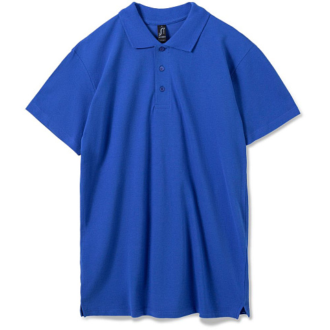 Рубашка поло мужская Summer 170, ярко-синяя (royal) - рис 2.